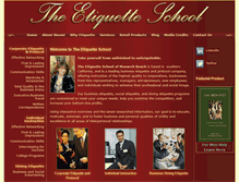 Tablet Screenshot of etiquette-school.com